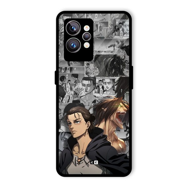 Eren Yeager Manga Glass Back Case for Realme GT2 Pro