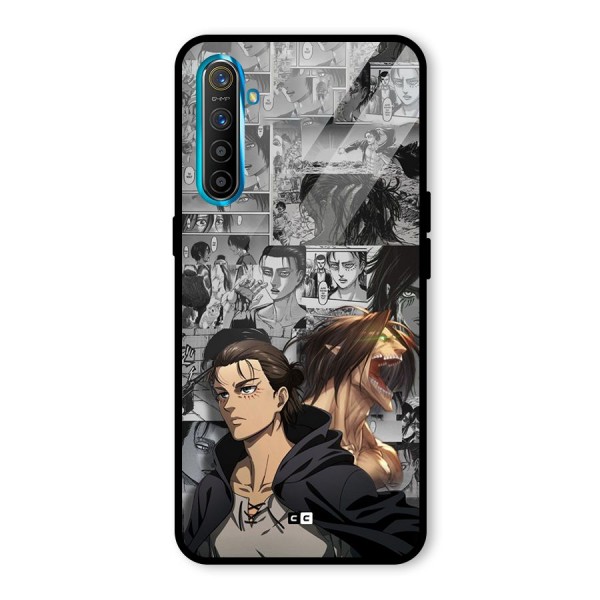 Eren Yeager Manga Glass Back Case for Realme X2