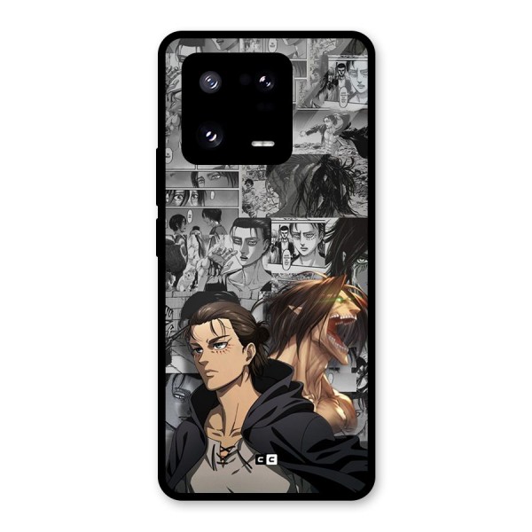 Eren Yeager Manga Glass Back Case for Xiaomi 13 Pro