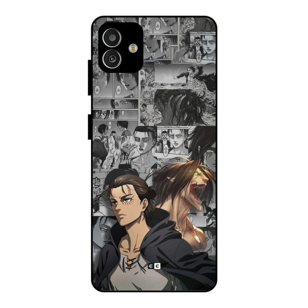 Eren Yeager Manga Metal Back Case for Galaxy M13 5G