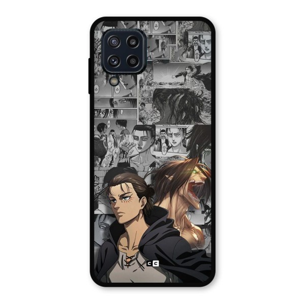 Eren Yeager Manga Metal Back Case for Galaxy M32