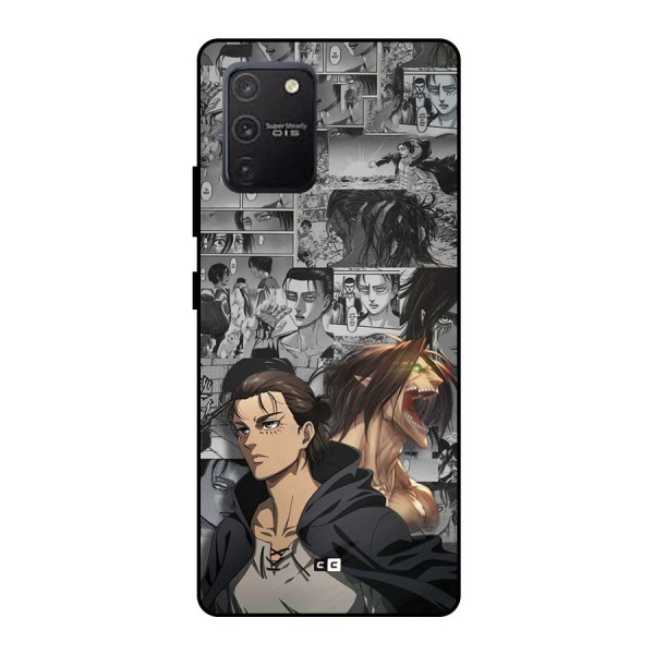 Eren Yeager Manga Metal Back Case for Galaxy S10 Lite