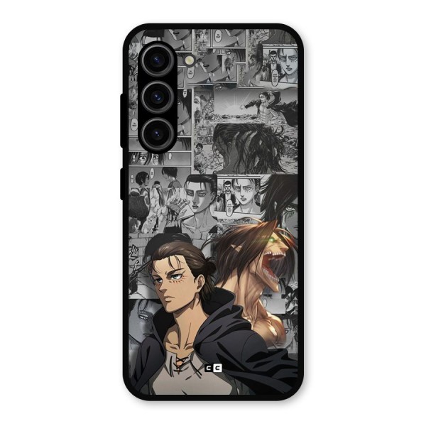 Eren Yeager Manga Metal Back Case for Galaxy S23