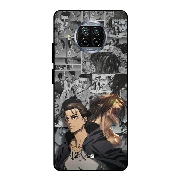 Eren Yeager Manga Metal Back Case for Mi 10i