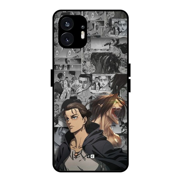 Eren Yeager Manga Metal Back Case for Nothing Phone 2