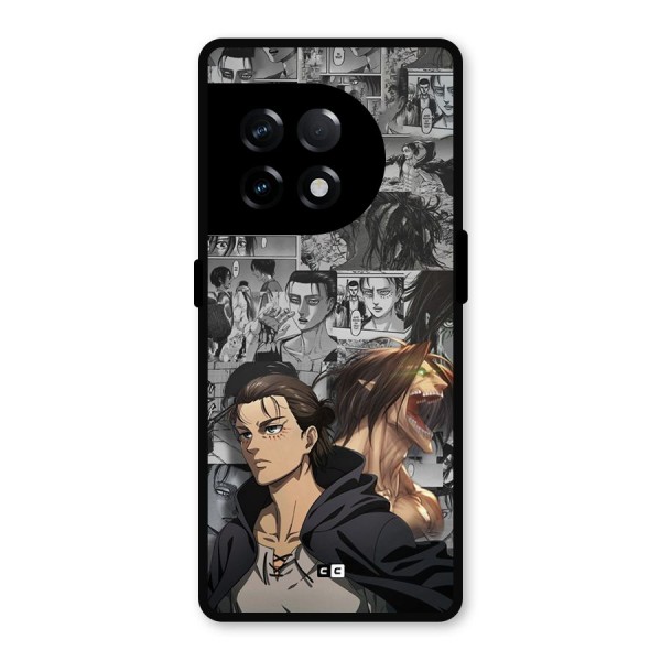 Eren Yeager Manga Metal Back Case for OnePlus 11R