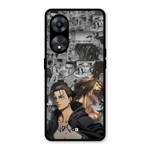 Eren Yeager Manga Metal Back Case for Oppo A78