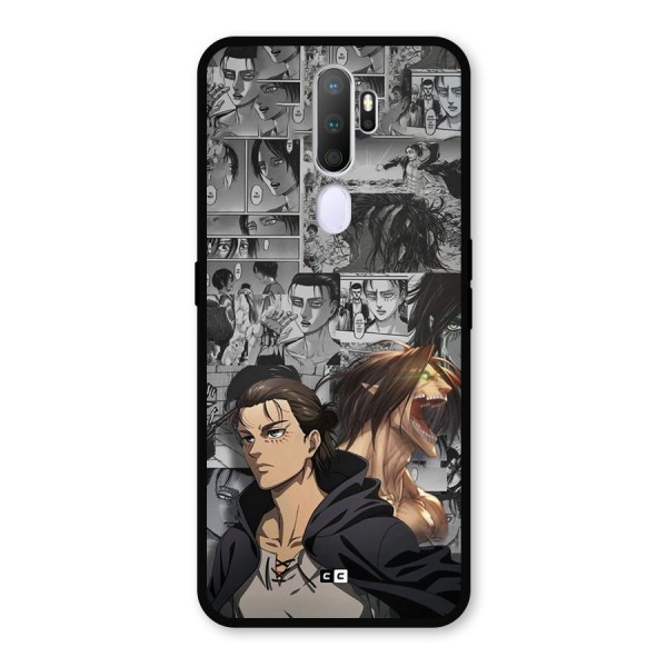 Eren Yeager Manga Metal Back Case for Oppo A9 (2020)