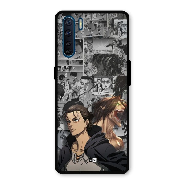 Eren Yeager Manga Metal Back Case for Oppo F15