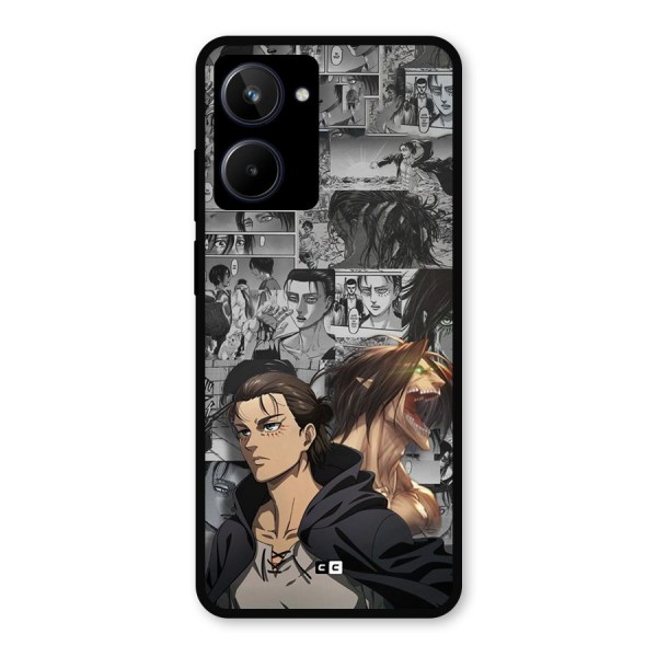 Eren Yeager Manga Metal Back Case for Realme 10