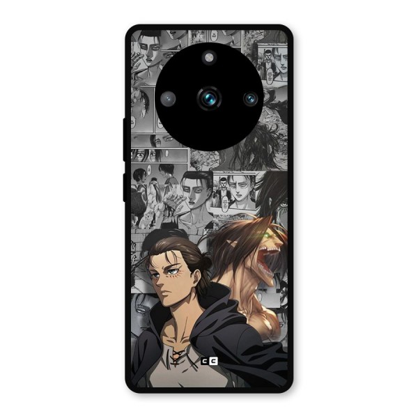 Eren Yeager Manga Metal Back Case for Realme 11 Pro