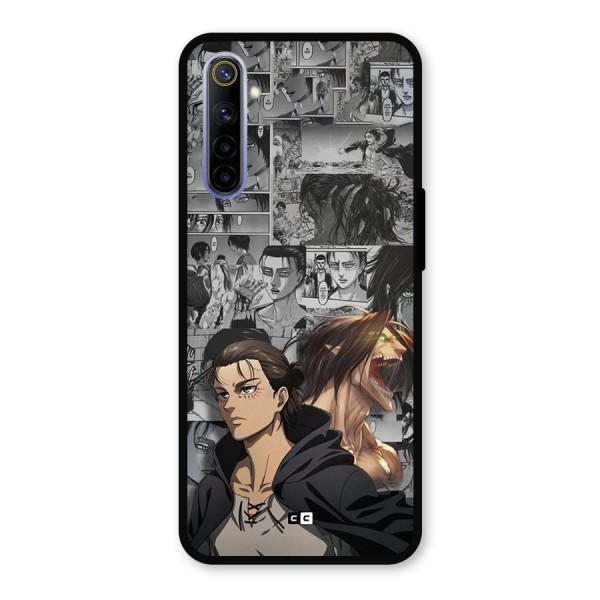 Eren Yeager Manga Metal Back Case for Realme 6