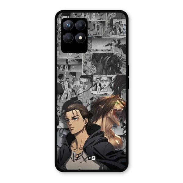 Eren Yeager Manga Metal Back Case for Realme 8i