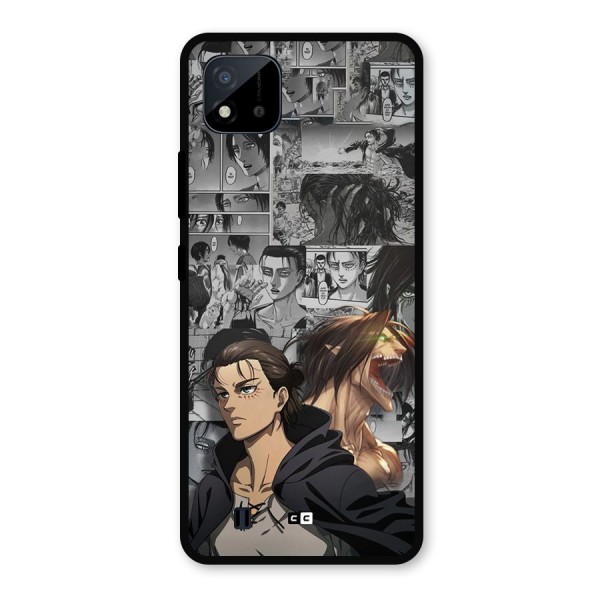 Eren Yeager Manga Metal Back Case for Realme C11 2021