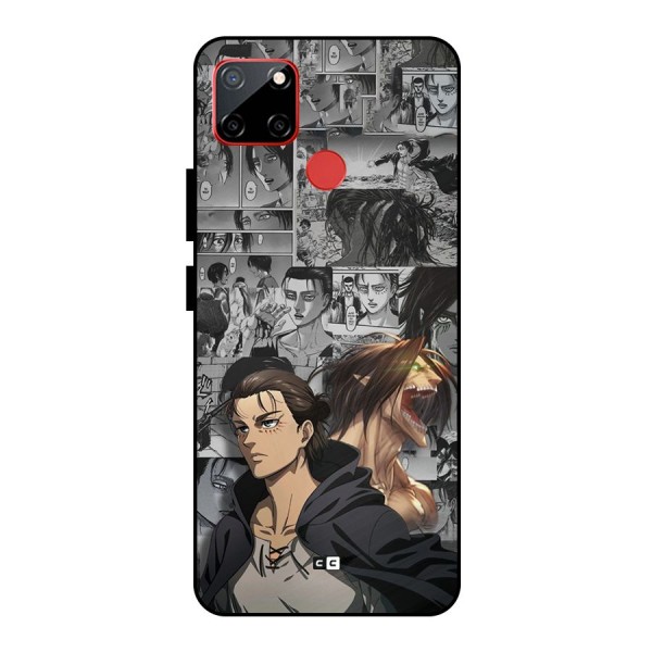 Eren Yeager Manga Metal Back Case for Realme C12