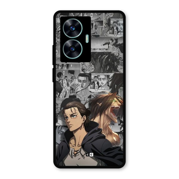 Eren Yeager Manga Metal Back Case for Realme C55