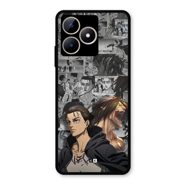 Eren Yeager Manga Metal Back Case for Realme Narzo N53