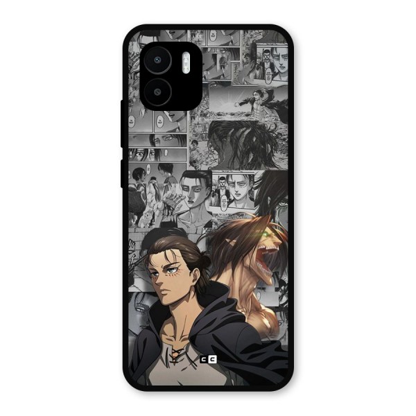 Eren Yeager Manga Metal Back Case for Redmi A1