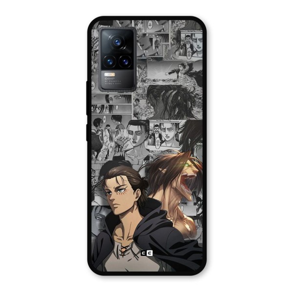 Eren Yeager Manga Metal Back Case for Vivo Y73