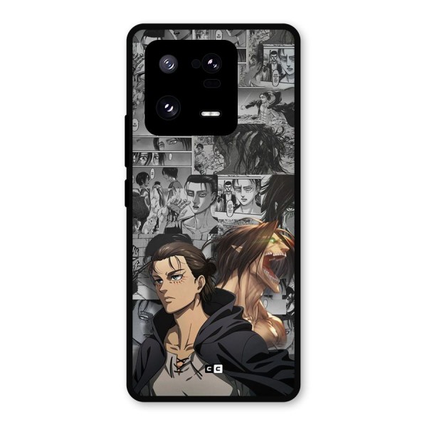 Eren Yeager Manga Metal Back Case for Xiaomi 13 Pro