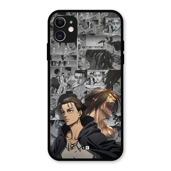 Eren Yeager Manga Metal Back Case for iPhone 11