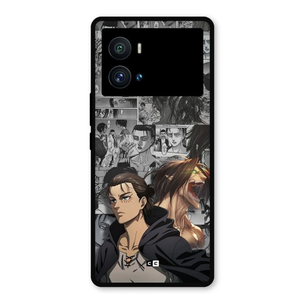 Eren Yeager Manga Metal Back Case for iQOO 9 Pro