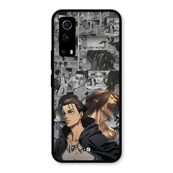 Eren Yeager Manga Metal Back Case for iQOO Z3