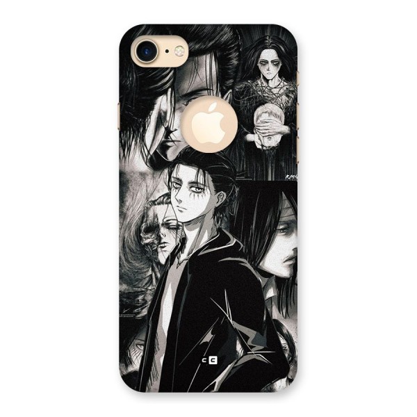 Eren Yeager Titan Back Case for iPhone 8 Logo Cut