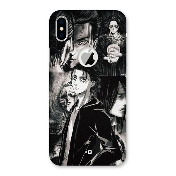 Eren Yeager Titan Back Case for iPhone XS Logo Cut