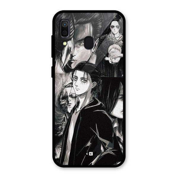 Eren Yeager Titan Glass Back Case for Galaxy A30