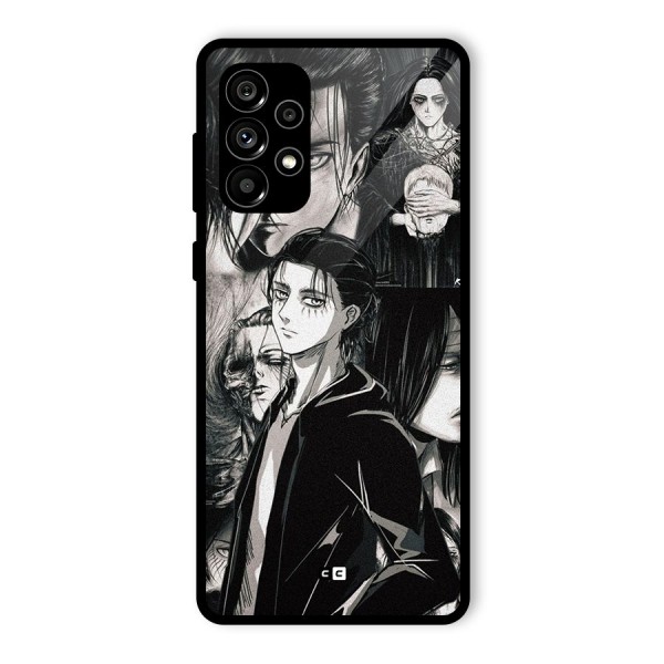 Eren Yeager Titan Glass Back Case for Galaxy A73 5G