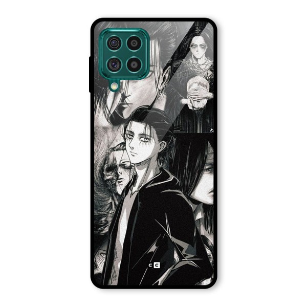 Eren Yeager Titan Glass Back Case for Galaxy F62