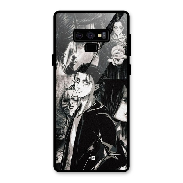 Eren Yeager Titan Glass Back Case for Galaxy Note 9