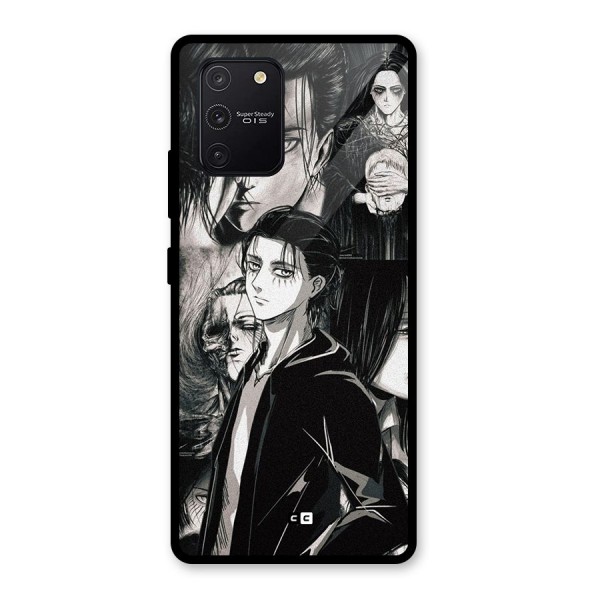 Eren Yeager Titan Glass Back Case for Galaxy S10 Lite