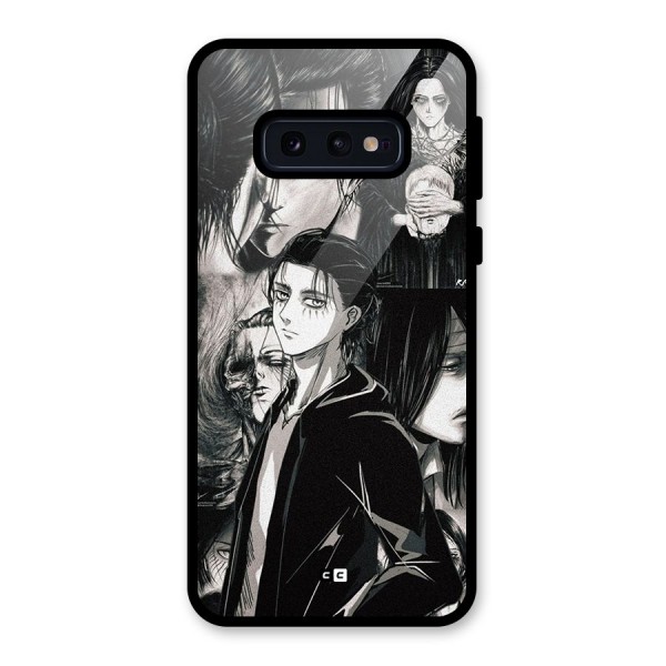 Eren Yeager Titan Glass Back Case for Galaxy S10e