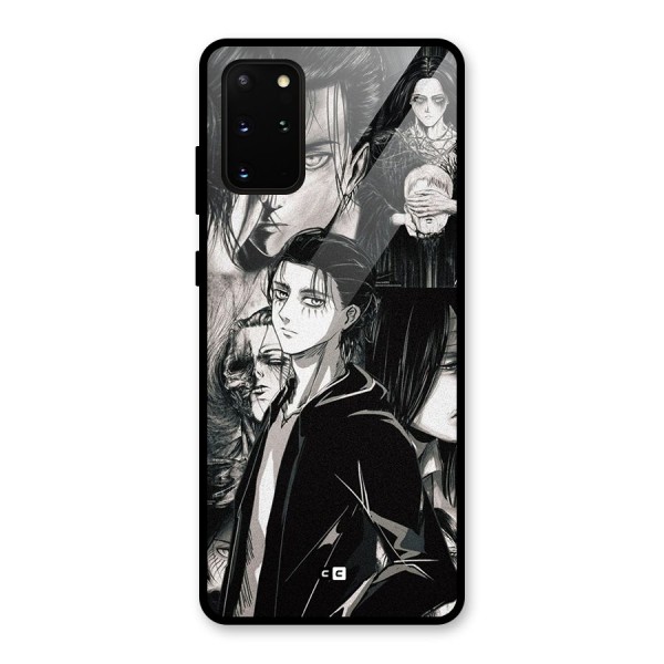 Eren Yeager Titan Glass Back Case for Galaxy S20 Plus