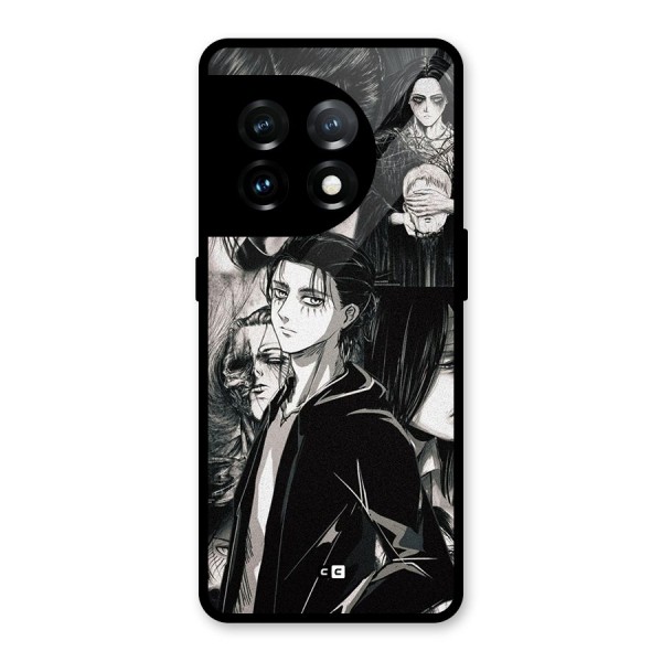 Eren Yeager Titan Glass Back Case for OnePlus 11
