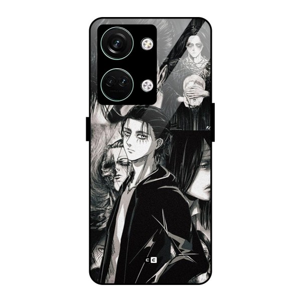 Eren Yeager Titan Glass Back Case for Oneplus Nord 3