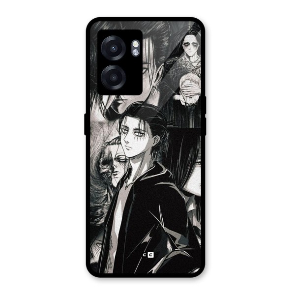 Eren Yeager Titan Glass Back Case for Oppo K10 (5G)