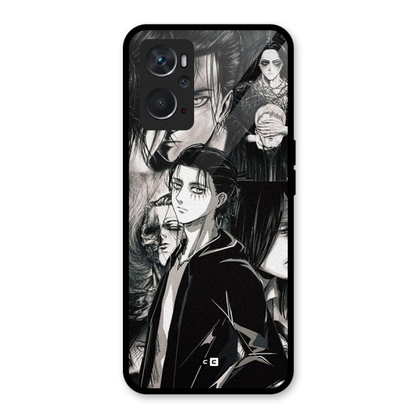 Eren Yeager Titan Glass Back Case for Oppo K10 4G