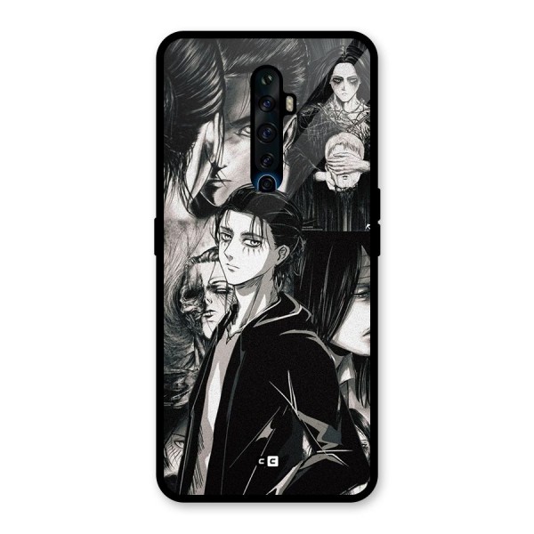 Eren Yeager Titan Glass Back Case for Oppo Reno2 Z