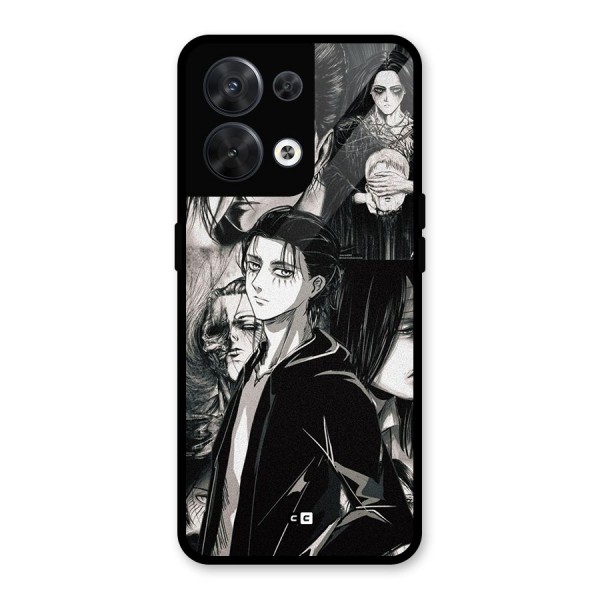 Eren Yeager Titan Glass Back Case for Oppo Reno8 5G