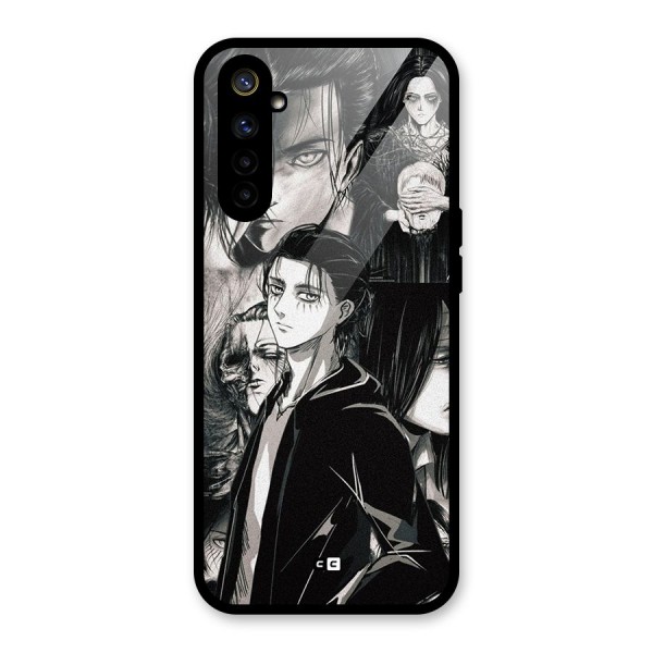 Eren Yeager Titan Glass Back Case for Realme 6