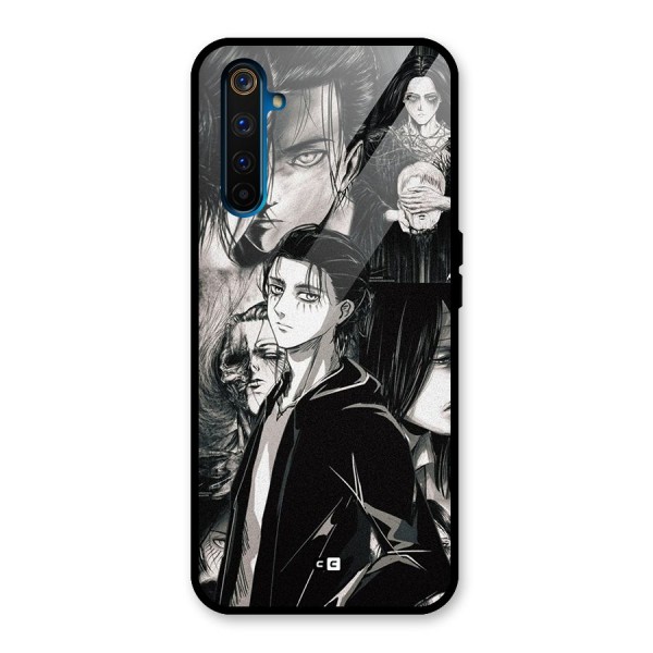 Eren Yeager Titan Glass Back Case for Realme 6 Pro