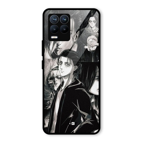 Eren Yeager Titan Glass Back Case for Realme 8