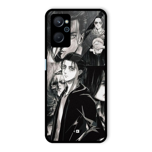 Eren Yeager Titan Glass Back Case for Realme 9i