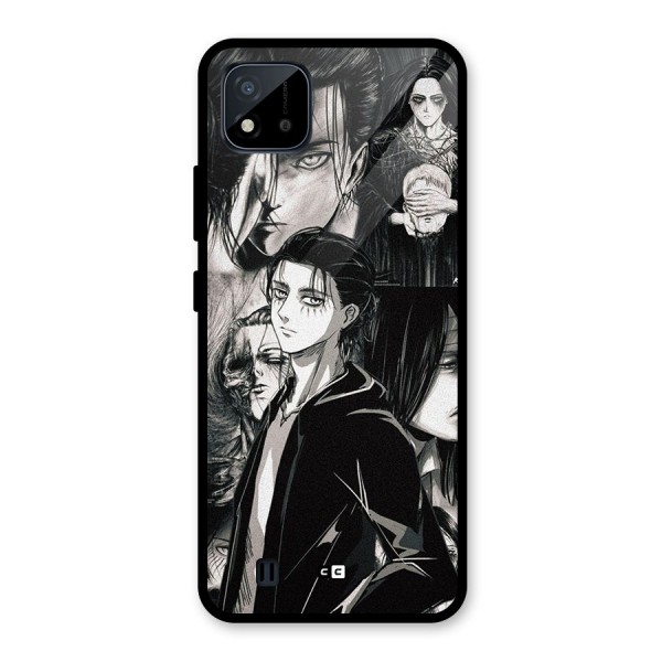 Eren Yeager Titan Glass Back Case for Realme C11 2021