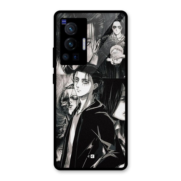 Eren Yeager Titan Glass Back Case for Vivo X70 Pro