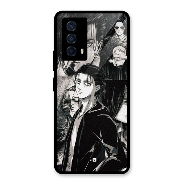 Eren Yeager Titan Glass Back Case for Vivo iQOO Z5