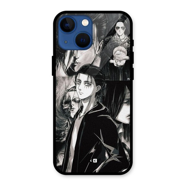 Eren Yeager Titan Glass Back Case for iPhone 13 Mini